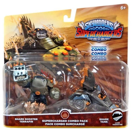 skylanders superchargers dual pack #1: shark shooter terrafin and shark tank