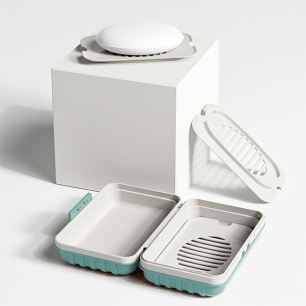 Hogar y cocina, organizadores y almacenamiento de baño, jabonera con tapa, jabonera de viaje gruesa, jabonera portátil, jabonera moderna para el hogar, jabonera creativa, jaboneras de plástico para ba