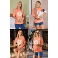 thumbnail image 4 of Weardear 3 Pack Maternity Shirts Split Side Oversized Pregnancy Tops Crew Neck Short Sleeve Postpartum Clothes, 4 of 5