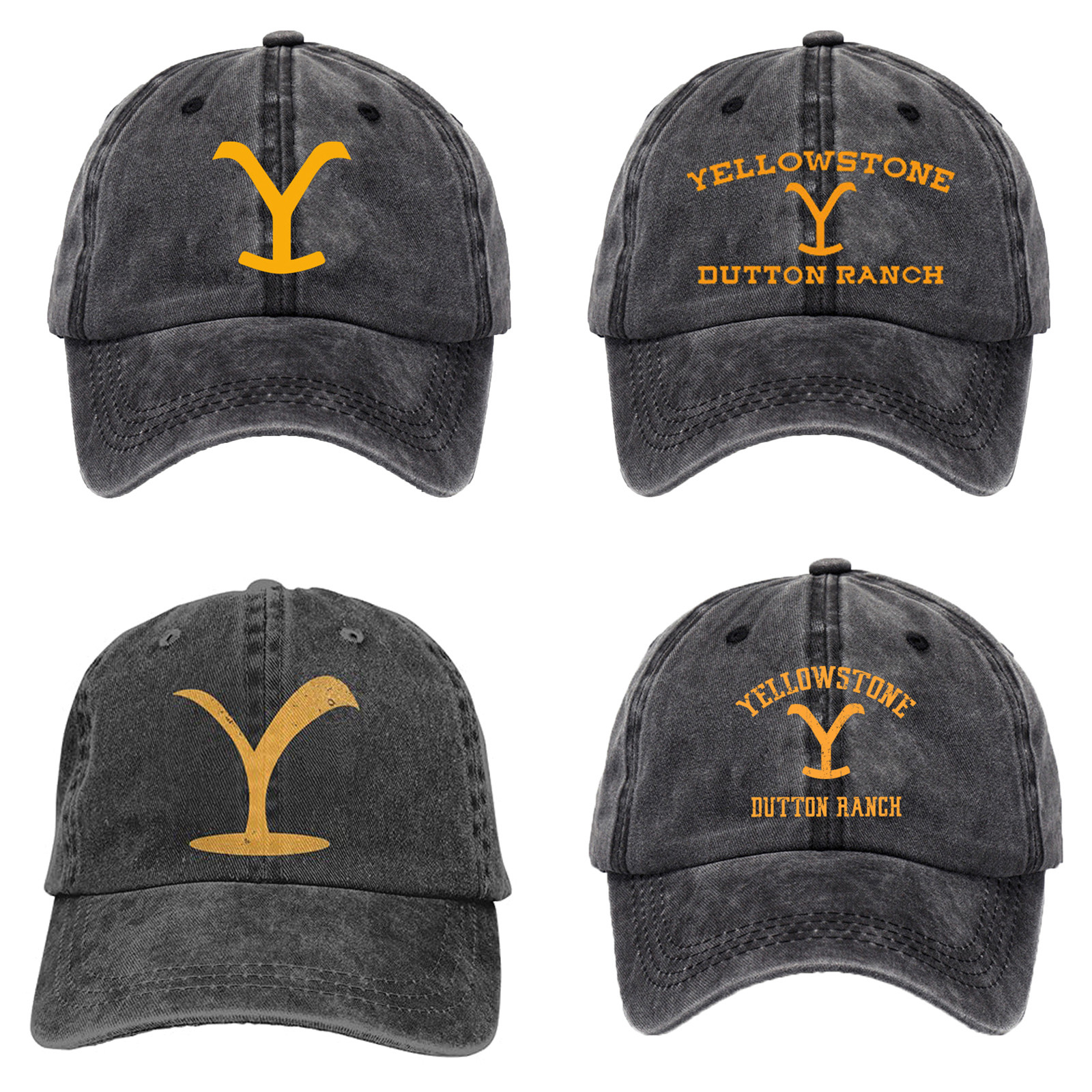 Yellowstone Hat Crossed Ponytail Baseball Cap Old Outdoor Sunscreen Hat