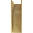 thumbnail image 4 of 11"W x 22"D x 33"H Classic Carmel Rough Cedar Woodgrain TimberThane Corbel, Primed Tan, 4 of 6