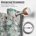 thumbnail image 2 of Outdoor Curtains for Patio Waterproof, Palm Leaves Outdoor Privacy Panels Grommet, Turquoise Tropical Leaf Botanical Retro Spring Blackout Outside Curtains for Porch/Cabana 54"x84", 2 Panels, 2 of 8
