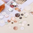 thumbnail image 3 of 25pcs Natural Shell Buttons, 2 Hole Mother of Pearl Buttons 15mm Sewing Craft Buttons for Shirt Bag DIY Sewing Crafts Decoration, Multicolored, 3 of 7
