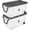 Clear and Black, variant on 160-Quart Wheeled Stackable Storage Bin,Heavy-Duty Clear Plastic Container for Household & Garage Bulk Storage,Perfect for Outdoor Camping and Seasonal Organization, Gray Lid, 2-Pack