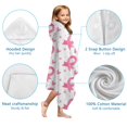 thumbnail image 7 of Pink Breast Cancer Hooded Bath Towel，60"x35" for Ages 3 To 12 Kids, Quick Dry Lightweight Soft Microfiber Hood Beach Towel Cover Up for Kids, 7 of 7