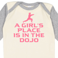 thumbnail image 4 of Inktastic Girls Cute Karate Martial Arts Girls Long Sleeve Baby Bodysuit, 4 of 5