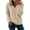 Coffee, variant on Women's Fuzzy Mohair Style V-Neck Sweater Soft Acrylic Knit Relaxed Fit for Fall Winter
