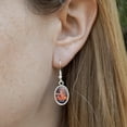 thumbnail image 3 of Yeah I'm Into Fitness Whole Pizza in my Mouth Funny Humor Novelty Dangling Drop Oval Charm Earrings, 3 of 4