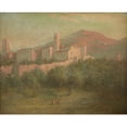thumbnail image 2 of John Ferguson Weir 24x20 Black Ornate Framed Double Matted Museum Art Print Titled: Alhambra, Granada, Spain, 2 of 5