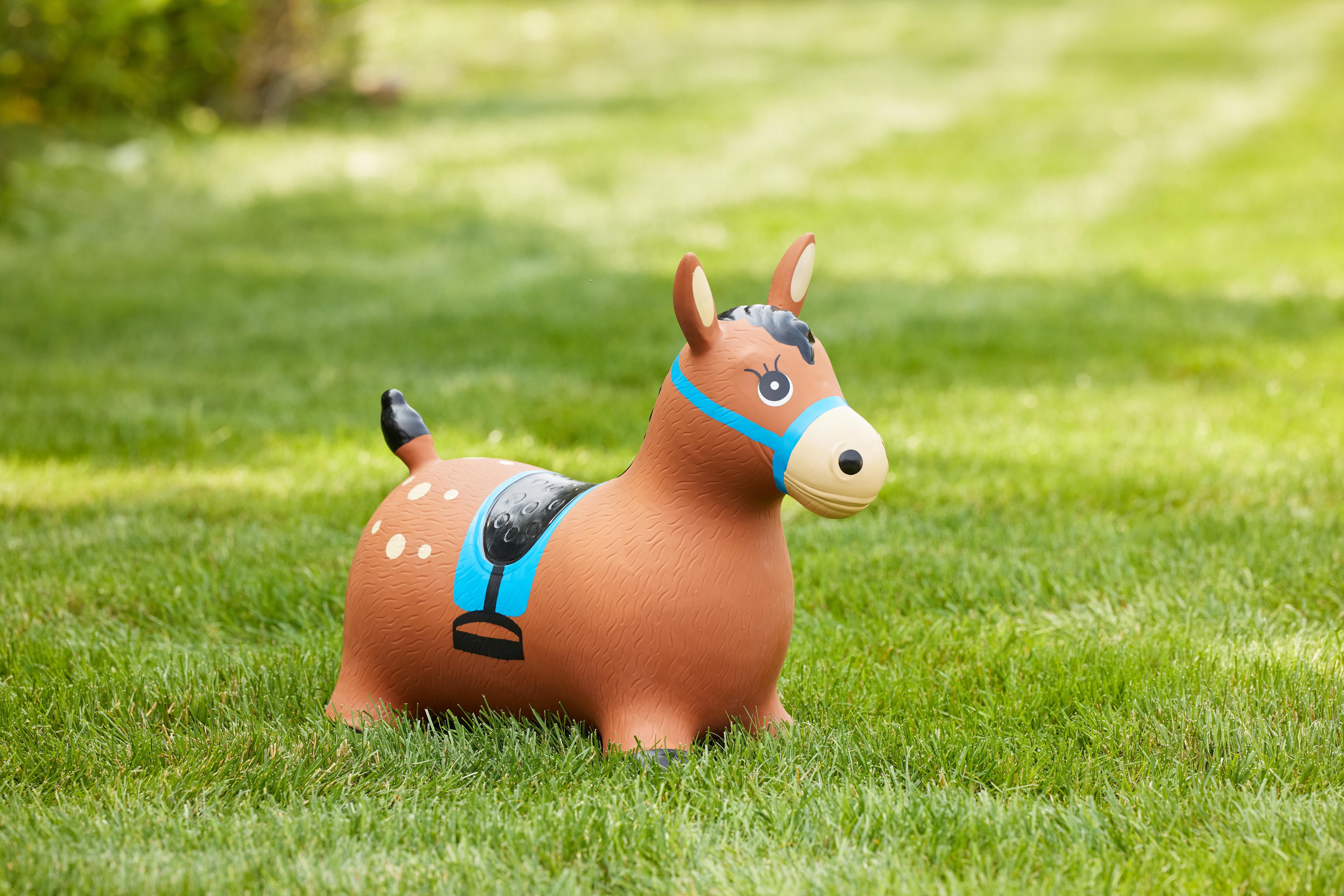 Kidoozie Gallop & Go Pony – Inflatable Ride-On Bouncer with Hand Pump – Ages 2 Years+