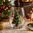 thumbnail image 2 of Cute Christmas Collection Commemorative Glass Cup Large Capacity 2D Printed Glass For Daily Drink Holiday Table Decor Gift, 2 of 7