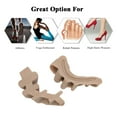thumbnail image 5 of Graflsoa Pair of Silicone Toe Spacers for Bunion Relief, Adjustable Hallux Valgus Correctors, Comfortable for All-Day Wear, 2# Thickened Design for All Toes, 5 of 5