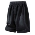 thumbnail image 3 of XIAONU Mens Solid Denim Shorts Elastic Waist Side Pockets Shorts, 3 of 5