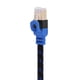 thumbnail image 4 of Cable Lan De Red, Duradero Cable Ethernet Cat7 Antiinterferencias De Alta Velocidad De 10 GB, Señal Estable Para Cable CAT 7 2 X Interfaz RJ45 Azul + Enchufe Negro A Presión ANGGREK Flat Ethernet Cable, 4 of 8