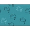 thumbnail image 1 of Ahgly Company Machine Washable Indoor Rectangle Transitional Dark Cyan Green Area Rugs, 5' x 7', 1 of 1