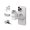 Matte White, variant on Fun Shot Magnetic Phone Camera Style Shutter Grip for Magsafe iPhone & Android with Detachable Wireless Shutter Button for iOS16/17/18 -Comfort Ergonomic Phone Grip Handle Holder