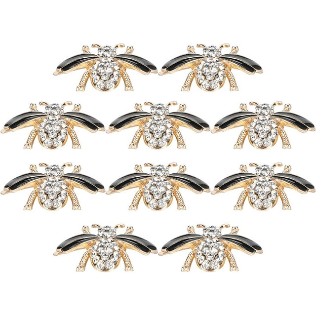 HUGFEGWE 10pcs Rhinestone Pearl Shoe Clips, Crystal Shoe Clips, Wedding Party Shoes Buckles Decoration, Decorative Rhinestone Shoe Clips Buckles CJB91-105267