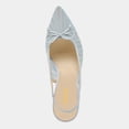 thumbnail image 2 of XYD Women Bowknot Pointed Toe Mesh Pumps Slingback Mid Thin Heels Elegant Party Dressy Bridal Sandal Shoes Size 7 Pale Blue, 2 of 4