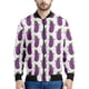 thumbnail image 2 of Chaquetas con cremallera y estampado de berenjena a la moda para hombre, abrigo vegetal con estampado 3D, chaqueta informal de calle con cremallera para mujer, sudadera de manga larga, 2 of 5