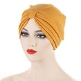thumbnail image 4 of Weikingp Clearance! Headbands for Women, Cancer Head Hat Cap Ethnic Floral Hair Cover Wrap Turban Headwear Turban Cap for Women, Bandanas for Women, Bandanas for Men Yellow, 4 of 4