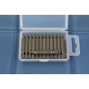 TEMO 25 pc T10H Tamper Proof Security Torx 6 point 2 Inch (50 mm) Screwdriver Insert Bits