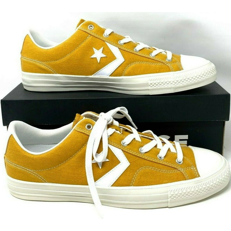 CONVERSE Sneakers Men s Size 13 STAR PLAYER OX Yellow Gold Canvas Low Top