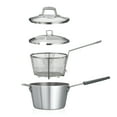 thumbnail image 2 of Tramontina Pro Fusion 5.5-Quart Heavy-Gauge Aluminum 3.2MM Nonstick Deep Fryer with Lid, Progrey, Oven-Safe, Dishwasher Safe, 2 of 4