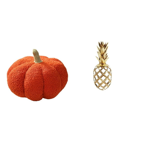 Almohadas de calabaza de Halloween,Almohadas de calabaza de Halloween Decoración del hogar Suave,Cojines de calabaza para Halloween,peluches,sofá,Estatua de resina,Estatua de resina para
