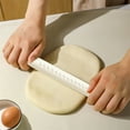thumbnail image 4 of LSLJS Rolling Pin 10" Ergonomic Silicone Surfaced Rolling Pins Smooth Stainless Steel Rolling Pins for Baking Pizza Pies Pastry Cookies Ergonomic Handles Kitchen Essential, 4 of 5
