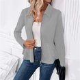 thumbnail image 2 of Women's Plus Size Heavy-Duty Beaded Jacket - Fashion Elegant Solid Color, Gray, XXXXXL, 2 of 5