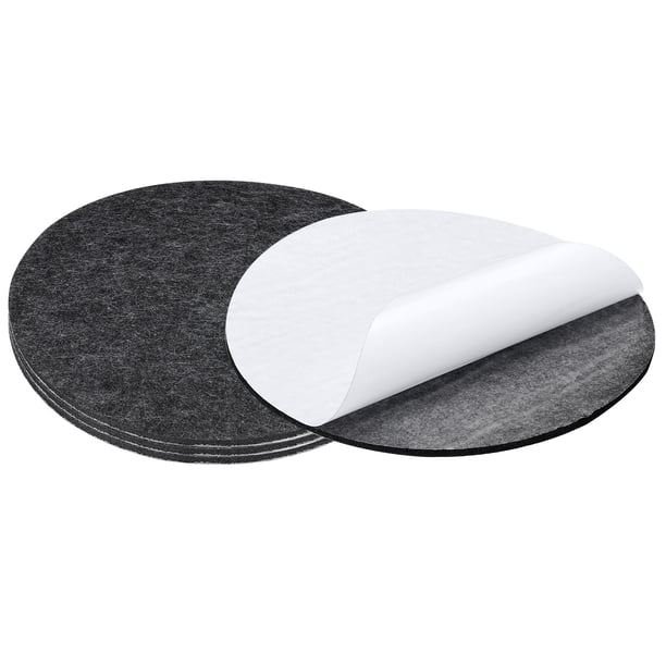 Uxcell Almohadillas de Muebles de Fieltro, Base de Lámpara de Fieltro Gruesa con Respaldo Antideslizante Protector de Suelo Gris Oscuro 10'