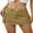 Khaki, variant on nvzhuang Women Mini Skirt Vintage Low Waist Cargo Skirt Summer Slim Fit Solid Color Skirt with Pockets for Club