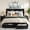 Black, variant on Full Size Bed Frame, Velvet Upholstered Bed Frame with Wingback Headboard, with 2 Storage Drawers, Wooden Slats Support, No Box Spring Needed