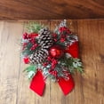 thumbnail image 2 of Red Velvet Christmas Floral Bow Decor, 13" Tall, Holiday Time, 2 of 7