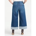 thumbnail image 4 of Sofia Vergara Women's Plus Size Margot Wide Leg Cuffed Sizes 14W-26W, 4 of 5