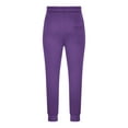 thumbnail image 6 of Men Sweatpants Plus Size Solid Color Elastic Waist Pockets Joggers Fashion Workout Drawstring Big Tall Men Casual Loose Running SweatpantsPurple 3XL, 6 of 7