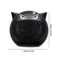 thumbnail image 3 of Calentador de escritorio de 500 W, aire caliente, ventilador de bajo ruido para sala de oficina (UE), negro, 3 of 5