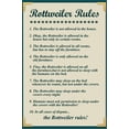 thumbnail image 2 of Art.com Rottweiler House Rules Stretched Canvas Print Wall Art, 12" x 18", 2 of 4