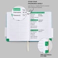 thumbnail image 6 of Waterproof Password Notebook with Elastic Portable Address Book for Confidential Notes Storage Contact Management, 6 of 8