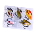 thumbnail image 2 of 5 uds Mini Crank señuelos de pesca Cola D cebo duro Artificial, 2 of 8