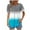 Summer Tops Light Blue, variant on Womens Pleated Tunic Tops with Leggings, Short Sleeve Shirts for Women Summer Fashion Color Patchwork Flowy Crewneck Dressy Blouses