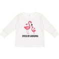 thumbnail image 3 of Inktastic Grandma Loves Me Flamingo Grandchild Gift Girls Long Sleeve Toddler T-Shirt, 3 of 5