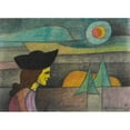 thumbnail image 2 of Karl Wiener 18x14 Gold Ornate Wood Frame and Double Matted Museum Art Print Titled - Without Title (Woman with Black Hat) (1940), 2 of 4
