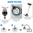 thumbnail image 3 of GHSDFBB Inflatable Boat SUP Pump Adaptor Air Pump Converter Paddle Board Valve Conventional Pump Adaptor Air Valve Attachment for Inflatable Rowing Boat Stand Up Paddle Board Inflatable Bed, 3 of 7