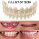 thumbnail image 1 of Upper Lower Dental Veneers Dentures - Snap On False Teeth For A Perfect Smile, 1 of 5