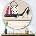thumbnail image 3 of Designart'stylet à Pois Stiletto et Glamour' Art Mural en Métal, 3 of 3