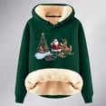 thumbnail image 4 of WILLBEST Sudadera para Mujer Womens Casual Plus Velvet Christmas Series Printed Long Sleeve Hooded Sweatshirt XXXX-Grande, 4 of 4