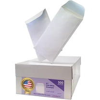 #7 Coin White Envelope for Small Parts, Cash, Jewelry Etc, 500 Per Box (500 Reg. Gum)