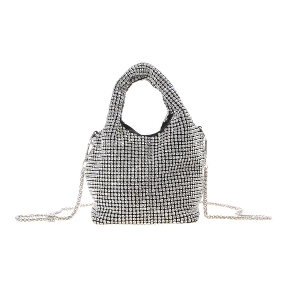 Cosemary Rhinestone Mini Bucket Bag Sparkly Handbag Evening Purse Party Wedding Bridal