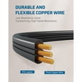 thumbnail image 5 of Cable de extensión DEWENWILS de 25 pies 16/3 AWG con regleta de alimentación de 3 salidas, 5 of 5